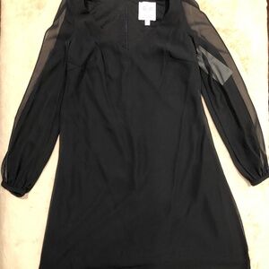 NWT GATHER & GOWN #531 Designer Chiffon Split Sleeve Short Shift Party Dress~0